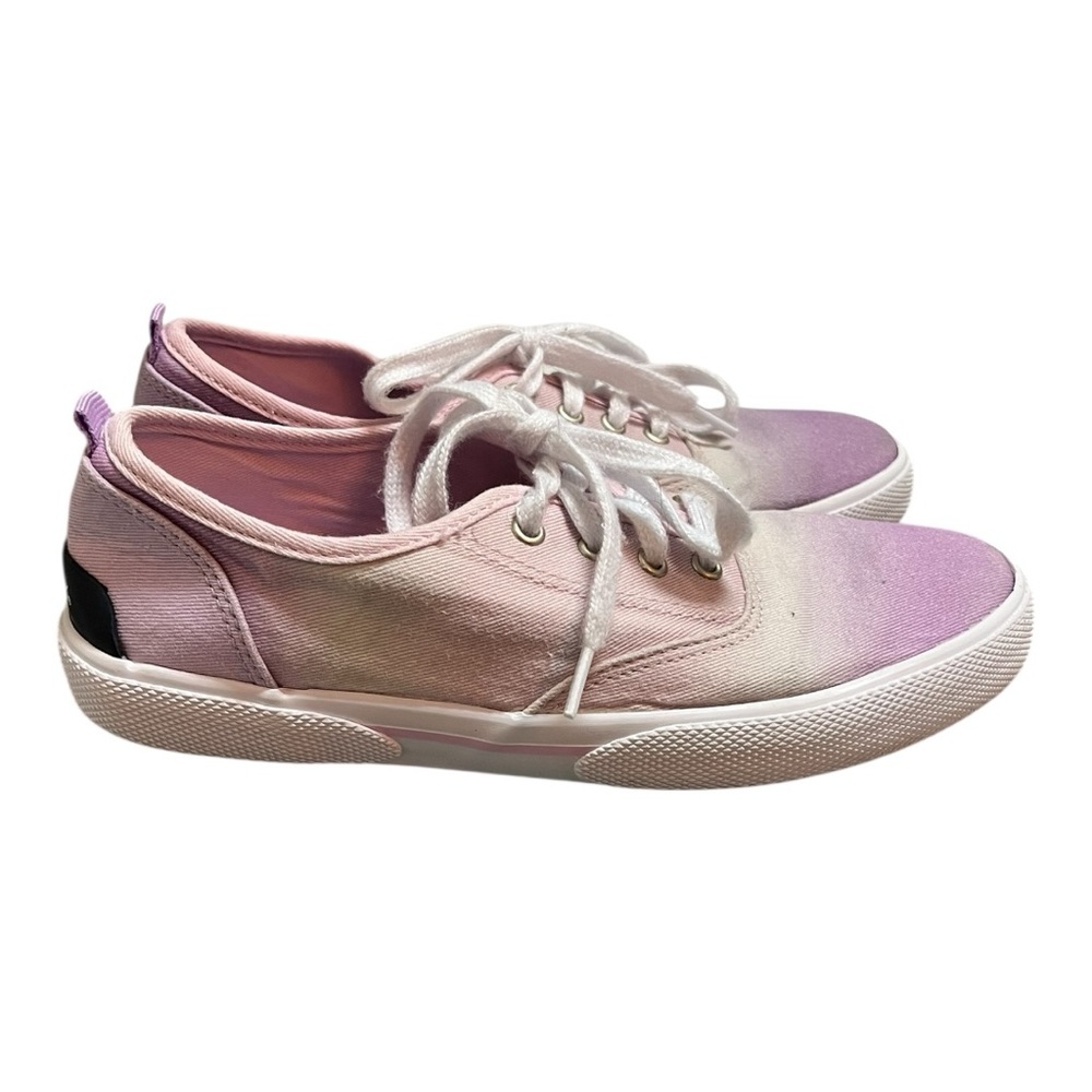 Sperry Kids Gradient Ombre Lace-Up Sneakers Pink Purple Size 2M - Picture 2 of 10
